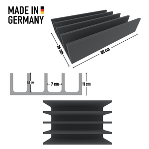 EUMFQG110 560 mm x 360 mm x 110 mm 4 Slots or Euro containers  60 x 40