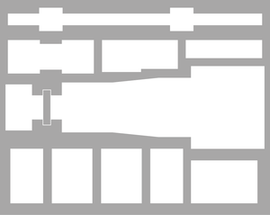FSBF090BO foam tray for Star Wars X-WING Tantive IV (CR90)