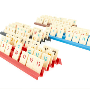 4 pcs. value set Feldherr plastic rack for Rummikub - 4 slots