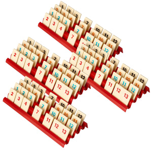 4 pcs. value set Feldherr plastic rack for Rummikub - 4 slots