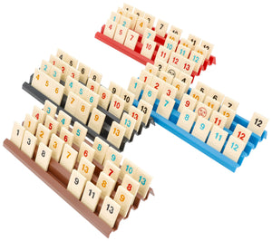 4 pcs. value set Feldherr plastic rack for Rummikub - 4 slots