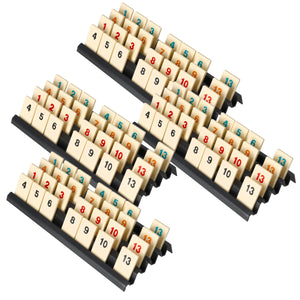 4 pcs. value set Feldherr plastic rack for Rummikub - 4 slots