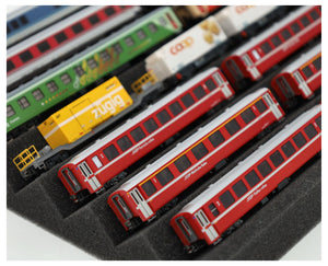 KN030A01 Feldherr Zugliege 360 mm x 270 mm for model railway - N Gauge - 7 compartments