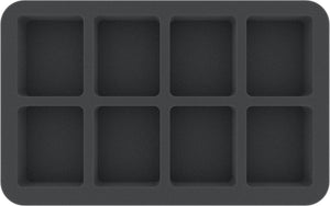 HS035A011 35 mm foam tray for miniatures in scale 1:100 (15 mm) – 8 compartments