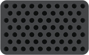 HS035A038 Feldherr Half-Size foam tray for Vials - 67 compartments