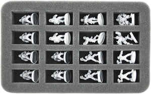 HS035BB01 35 mm half-size foam tray for 16 Blood Bowl miniatures