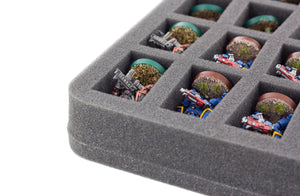 HS035C5BO 35 mm Half-Size foam tray with 20 compartments