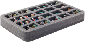 HS035C5BO 35 mm Half-Size foam tray with 20 compartments