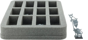 HS035I003BO 35 mm Half-Size foam tray with 12 compartments