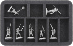 HS035I004BO 35 mm Half-Size foam tray with 9 compartments