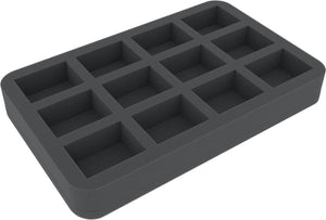 HS035AQ03 35 mm Half-Size Foam Tray for 12 Arcadia Quest figures