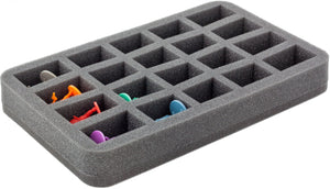 HS035ZC14 35 mm Half-Size Foam Tray for 20 Zombicide figures