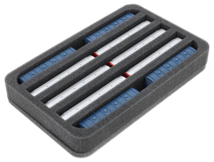 HS040A060 foam tray N Gauge - vertical - 9 slots for model railway locomotives, wagons and vehicles