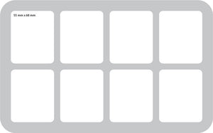 HS050KR01 50 mm half-size Figure Foam Tray for 8 large Krosmaster figures