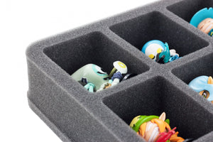 HS050KR01 50 mm half-size Figure Foam Tray for 8 large Krosmaster figures