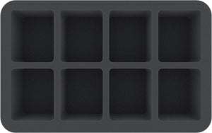 HS050KR01 50 mm half-size Figure Foam Tray for 8 large Krosmaster figures