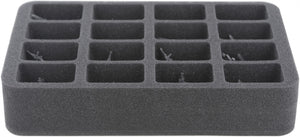 HS060BF05BO 60 mm Half-Size foam tray with 16 compartments