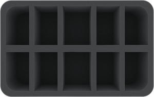 HS070WH19 half-size Figure Foam Tray with 10 slots for Warhammer