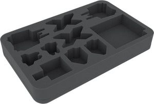 HSBV040BO foam tray for X-Wing StarViper, M3-A Interceptor, IG-2000, Z-95, Kihraxz fighter and Y-Wing