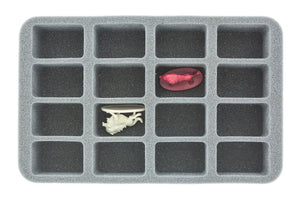 HSCY050BO 50 mm half-size Figure Foam Tray with 16 slots