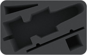 HSKD100BO 100 mm half-size foam tray for Star Wars X-WING C-ROC Cruiser
