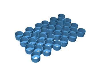 Feldherr Magnetic Box blue for 36 Citadel paint pots (18 ml / 24 ml)