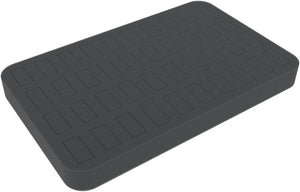HSMELV025 25 mm Half-Size foam tray with 40 punch-outs
