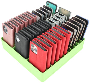 Feldherr Classroom Phone Caddy XL for Schools and Training Centers - 33 slots for large smartphones and flip cases