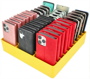Feldherr Classroom Phone Caddy XL for Schools and Training Centers - 33 slots for large smartphones and flip cases