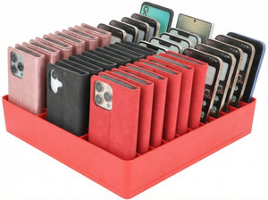 Feldherr Classroom Phone Caddy XL for Schools and Training Centers - 33 slots for large smartphones and flip cases