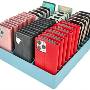 Feldherr Classroom Phone Caddy XL for Schools and Training Centers - 33 slots for large smartphones and flip cases
