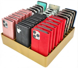 Feldherr Classroom Phone Caddy XL for Schools and Training Centers - 33 slots for large smartphones and flip cases