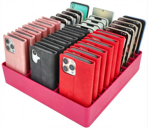 Feldherr Classroom Phone Caddy XL for Schools and Training Centers - 33 slots for large smartphones and flip cases