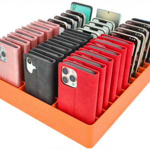 Feldherr Classroom Phone Caddy XL for Schools and Training Centers - 33 slots for large smartphones and flip cases