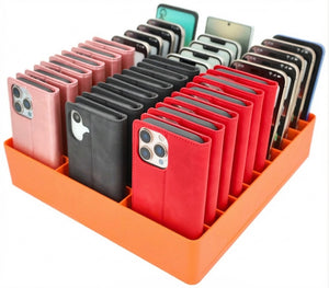 Feldherr Classroom Phone Caddy XL for Schools and Training Centers - 33 slots for large smartphones and flip cases