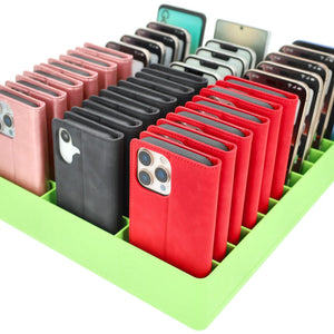 Feldherr Classroom Phone Caddy XL for Schools and Training Centers - 33 slots for large smartphones and flip cases