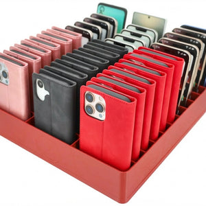 Feldherr Classroom Phone Caddy XL for Schools and Training Centers - 33 slots for large smartphones and flip cases
