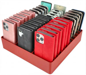 Feldherr Classroom Phone Caddy XL for Schools and Training Centers - 33 slots for large smartphones and flip cases