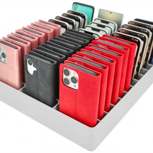Feldherr Classroom Phone Caddy XL for Schools and Training Centers - 33 slots for large smartphones and flip cases