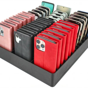 Feldherr Classroom Phone Caddy XL for Schools and Training Centers - 33 slots for large smartphones and flip cases