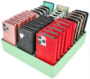 Feldherr Classroom Phone Caddy XL for Schools and Training Centers - 33 slots for large smartphones and flip cases