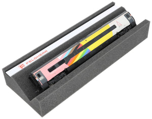 Feldherr Locomotive Bench H0 & 00 Scale with Magnetic Strip (360 mm) – Perfect Maintenance and Protection for Model Railways