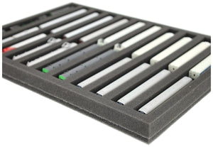 IU030A001 Feldherr foam insert for model railway - Z scale - 11 compartments - for horizontal storage