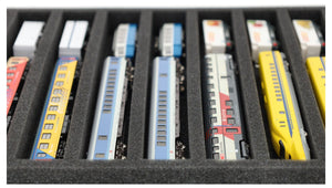 IU035A003 Feldherr foam insert for model railway - N scale - 9 compartments - for horizontal storage