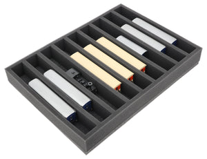 Foam insert for model railway - H0e scale - 9 compartments - for upright storage - IU050A003
