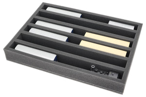 IU050A004 Feldherr foam insert for model railway - H0e scale - 6 compartments - for upright storage