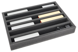 IU050A004 Feldherr foam insert for model railway - H0e scale - 6 compartments - for upright storage