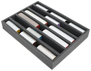 IU055A002 Feldherr foam insert for model railway - H0m scale - 6 compartments - for upright storage