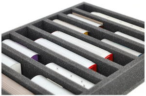 IU055A003 Feldherr foam insert for model railway - H0m scale - 8 compartments - for upright storage