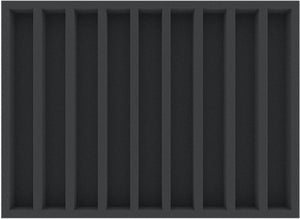 IUMFNS035BO 370 mm x 270 mm x 35 mm foam tray with 9 compartments